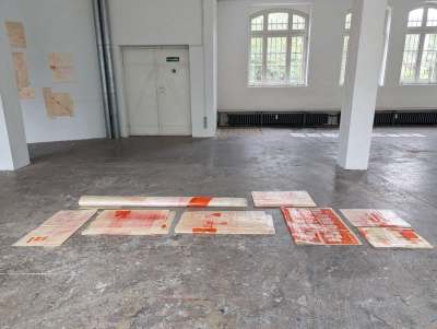 - ongoing series of wall settings/wall formations and wall drawings, 2025