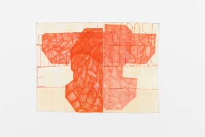 - compendium (welt) Fragment 2, pvc, permanent-pen, each around 22x10cm, double-sided, ongoing, 2025-26