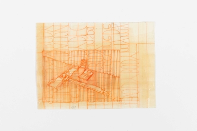 - compendium (welt) Fragment 2, pvc, permanent-pen, each around 22x10cm, double-sided, ongoing, 2025-26