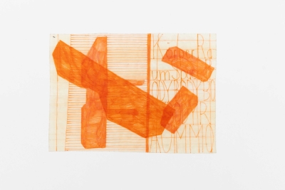 - compendium (welt) Fragment 2, pvc, permanent-pen, each around 22x10cm, double-sided, ongoing, 2025-26