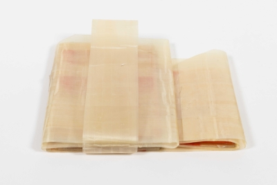 - compendium (welt) Fragment 2, pvc, permanent-pen, each around 22x10cm, double-sided, ongoing, 2025-26