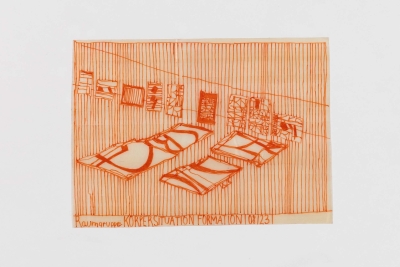 - compendium (welt), pvc, permanent-pen, each around 22x10cm, double-sided, 2023-24