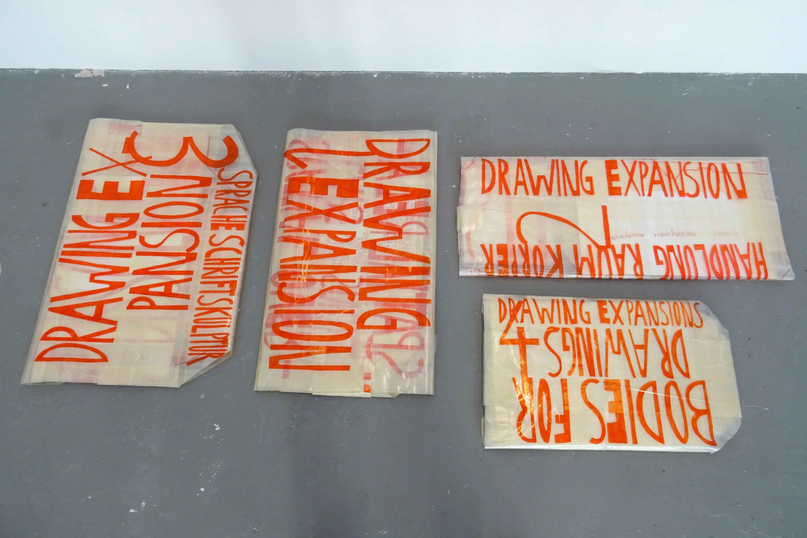 DRAWING EXPANSIONS (stored, packed, labeled)