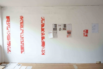 wall formation (alphabet), studio view 06/22