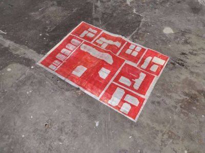 - ongoing series of wall settings/wall formations and wall drawings, 2025