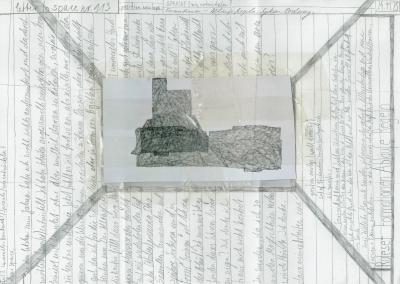  - letters to space, nr.88-nr.113 (selection), 2024-25, ongoing series of drawings, all numbered and dated, each 21x29,7cm