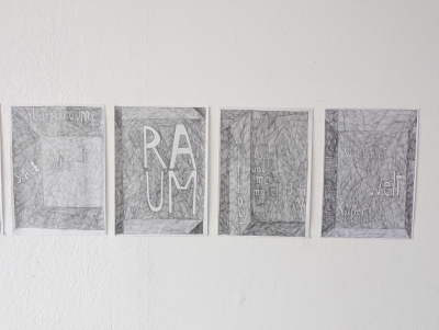  - Körperräume - Raumkörper - Sprachräume (perspectives, finding space), each 21x29,7 cm, 2025-26