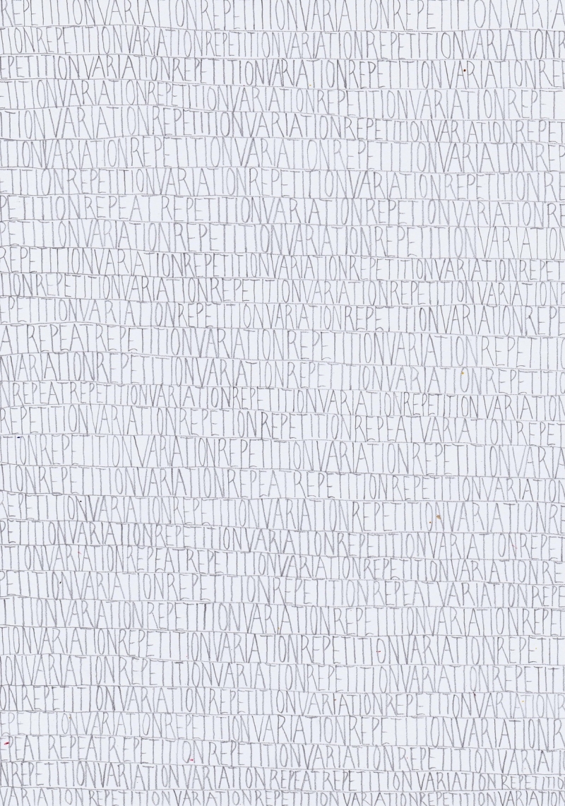  - SPRECHÜBUNGEN (grids), pencil on paper, 21x29,7cm, 2021